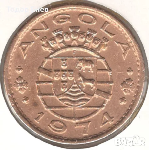 Angola-1 Escudo-1974-KM# 76, снимка 2 - Нумизматика и бонистика - 49044348