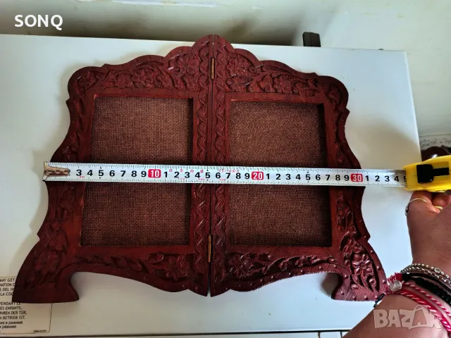 Страхотна Двойна Дървена Рамка За Снимки, снимка 8 - Декорация за дома - 49641026