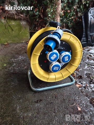 Макара с кабел-удължител CEE CABLE 30MT 3×2.5 IP65, снимка 2 - Друга електроника - 53467204