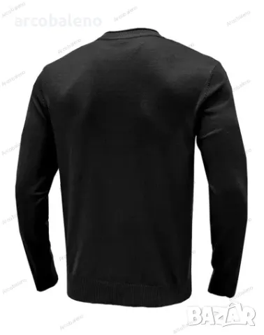 Едноцветен мъжки пуловер с дълъг ръкав, 8цвята , снимка 13 - Пуловери - 47999244