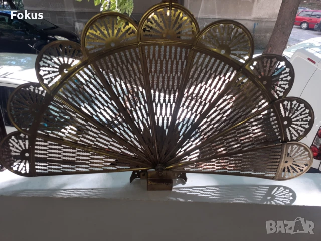 Невероятна барокова менсингова решетка за камина, снимка 3 - Антикварни и старинни предмети - 50941593