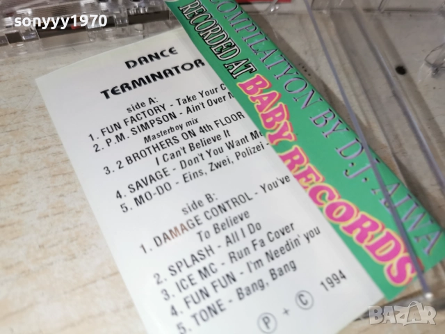 TERMINATOR 6 DANCE-TAPE 2312251655, снимка 13 - Аудио касети - 52885653