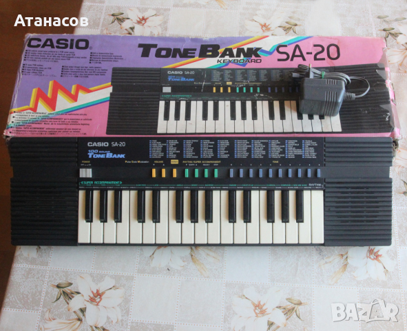Синтезатор Casio SA-20 Tone Bank Keyboard, снимка 3 - Синтезатори - 44595128