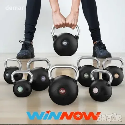 WINNOW подувка дъмбел с плоска основа и нехлъзгаща дръжка 9 кг, снимка 7 - Фитнес уреди - 55829676