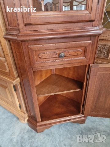 Масивна Ъглова Витрина внос от Германия , снимка 3 - Секции и витрини - 52168101