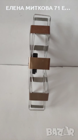 Немски стенен часовник от неръждаема стомана с медно покритие, снимка 6 - Стенни часовници - 53598793