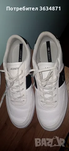 Оригинални мъжки кецове Lacoste размер 44.5, снимка 2 - Кецове - 55728484
