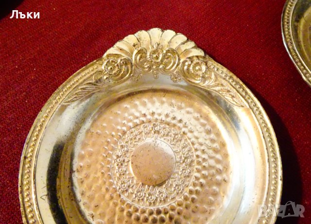 Посребрена купичка за сладко,барок,пепелник. , снимка 2 - Антикварни и старинни предмети - 42682644