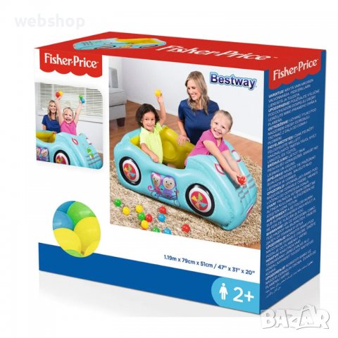 НАДУВАЕМА КОЛА С ТОПКИ FISHER PRICE 119X79X51СМ, снимка 4 - Други - 39174918