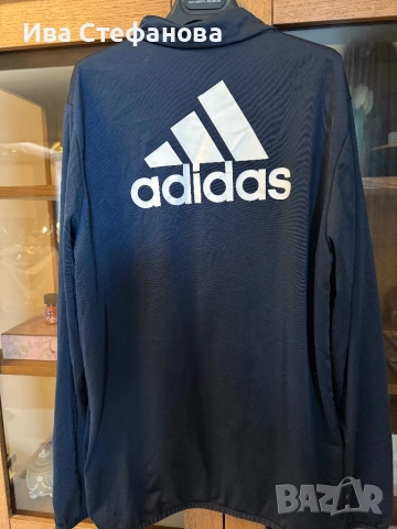 Ново спортно 100 % оригинално марково горнище яке с цип Adidas унисекс модел , снимка 5 - Спортни екипи - 48816758