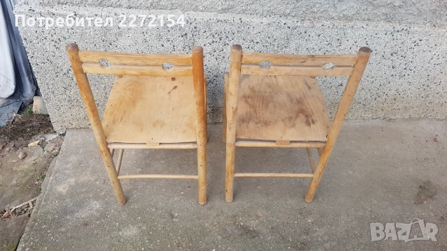 Дървен стол 2 бр, снимка 2 - Столове - 51516789