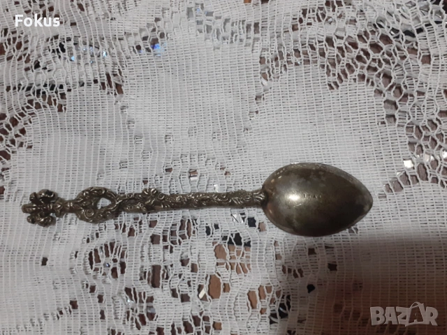 Стара антикварна малка колекционерска лъжичка Италия - N2, снимка 4 - Антикварни и старинни предмети - 53698220