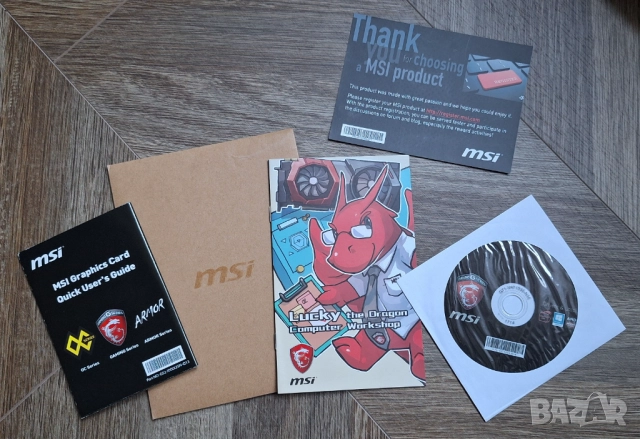 Видео карта GPU MSI RX 580 8GB, снимка 5 - Видеокарти - 52121866