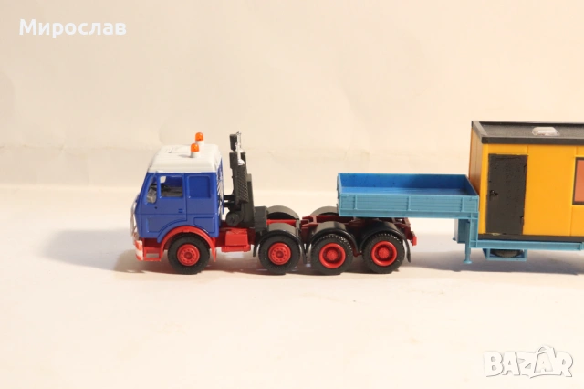 HERPA H0 1/87 MERCEDES ФУРГОН КАМИОН МОДЕЛ ВЛЕКАЧ TIR, снимка 2 - Колекции - 53764147