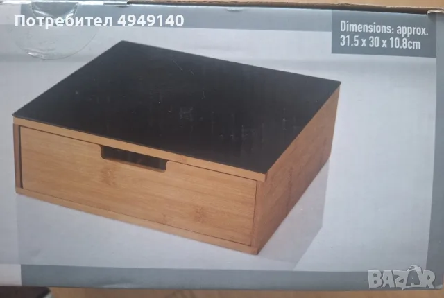 кутия за съхранение от бамбук , снимка 2 - Кутии за съхранение - 56071448