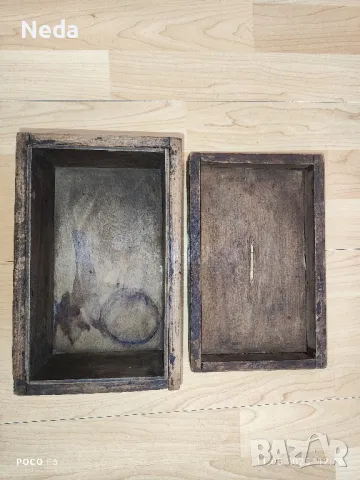 Стара дървена кутия , снимка 3 - Други ценни предмети - 50240147