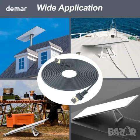 SLDXIAN Starlink Gen 3 кабел за Starlink Standard Actuated V3, удължителен кабел Водоустойчив, 9 м, снимка 6 - Кабели и адаптери - 48423451