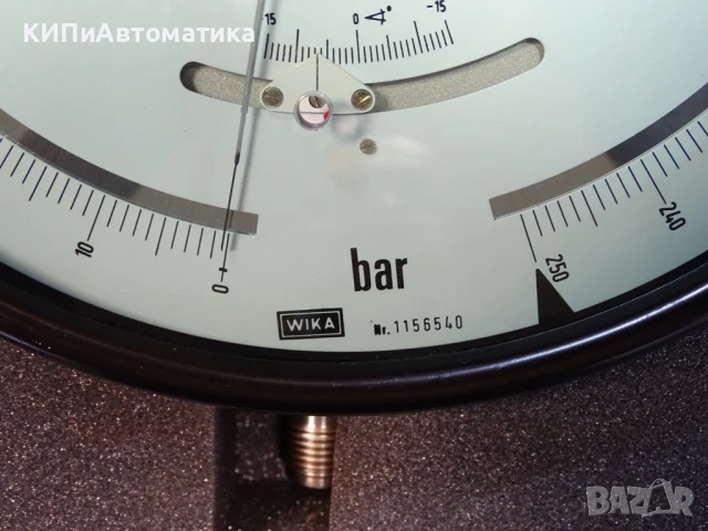 образцов манометър WIKA 341.11.250 (0-250)Bar precision test pressure gauge, снимка 5 - Резервни части за машини - 50505318