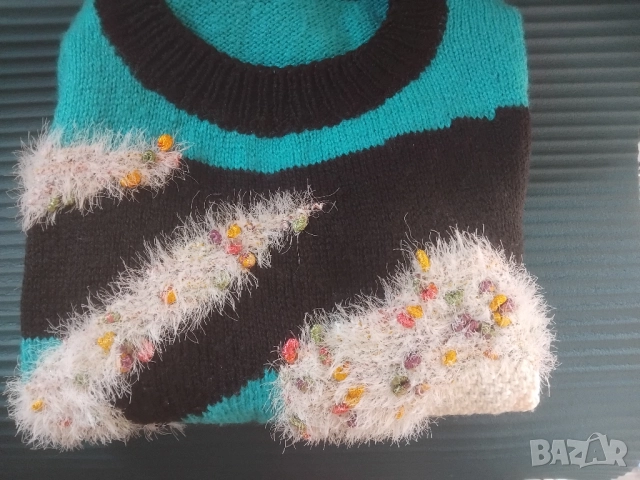 Дамски АРТ пуловер, снимка 2 - Блузи с дълъг ръкав и пуловери - 51609965