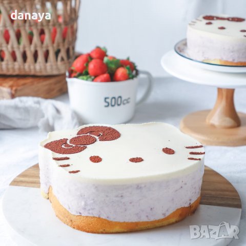 3365 Комплект форми за торта Hello Kitty, 3 броя, снимка 5 - Форми - 39938491