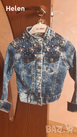 Детско късо дънково якенце, снимка 5 - Детски якета и елеци - 36387135