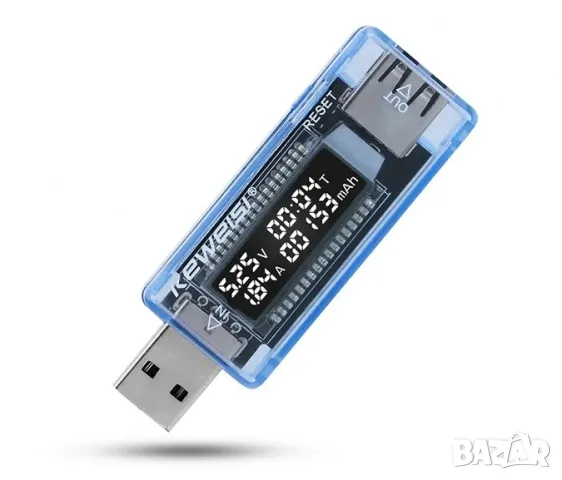 USB тестер за напрежение, ток, мощност и капацитет