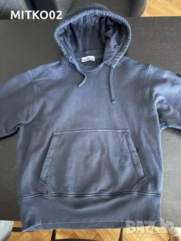 Оригинален STONE ISLAND суитчет, син цвят, М размер
