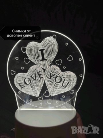 Лед нощна лампа за подарък , снимка 10 - Други - 41755171