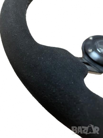 Спортен волан Дрифт АЛКАНТАРА черен универсален 340мм, снимка 2 - Аксесоари и консумативи - 36368016