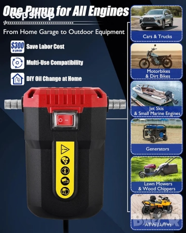 Нова проверена помпа за извличане на масло и гориво 12V, електрическа помпа за течности с подобрена , снимка 6 - Аксесоари и консумативи - 52287132