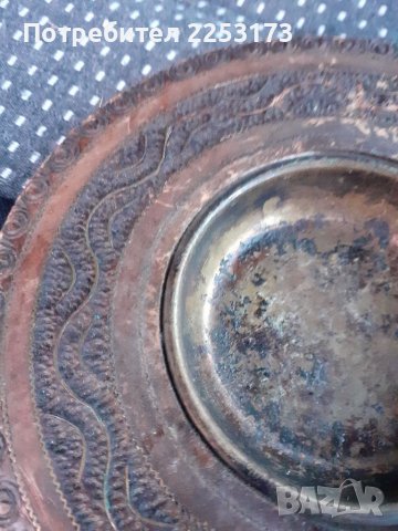 Медно джезве и дървена стойка, снимка 4 - Декорация за дома - 39198691