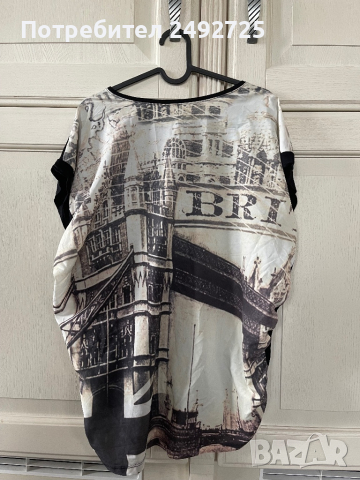 Туника Тениска черно бяло, снимка 1