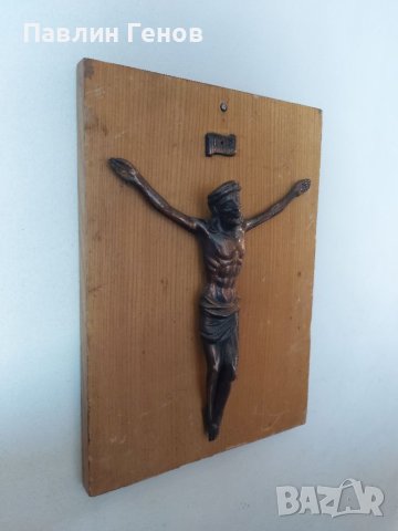 Стар кръст , Исус Христос 27.5х20см, снимка 3 - Антикварни и старинни предмети - 41393706