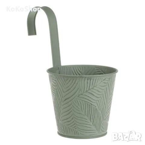 Кашпа за парапет-Ø14x24 см./метална кашпа