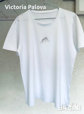 Качествена бяла тениска биопамук, снимка 10 - Тениски - 35527421