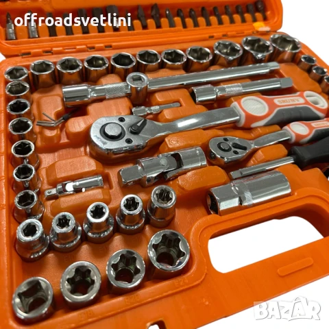 Професионален Гедоре куфар 108 части - За майстори и професионалисти, снимка 2 - Гедорета - 50824167