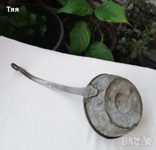 Меден/ бакърен черпак , снимка 3 - Антикварни и старинни предмети - 56298938