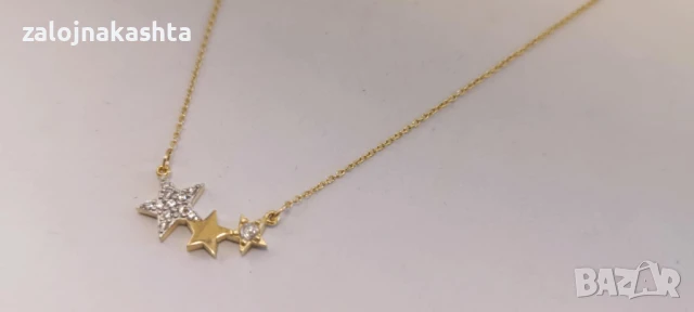 Ново Златно колие-2,03гр/14кр, снимка 5 - Колиета, медальони, синджири - 51330101