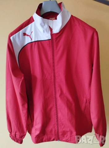 спортно горнище / яке / анцунг - Puma- червено M / L, снимка 13 - Спортни дрехи, екипи - 53850659