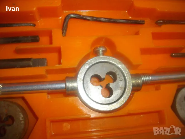 MEISTER НЕМСКИ ОРИГИНАЛЕН НЕПЪЛЕН КОМПЛЕКТ РЕЗБОНАРЕЗНИ МЕТЧИЦИ И ПЛАШКИ М3-М12, снимка 12 - Други инструменти - 48912035