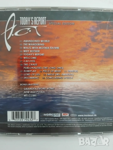 A.C.T – Today's Report - оригинален диск музика, снимка 3 - CD дискове - 53575399