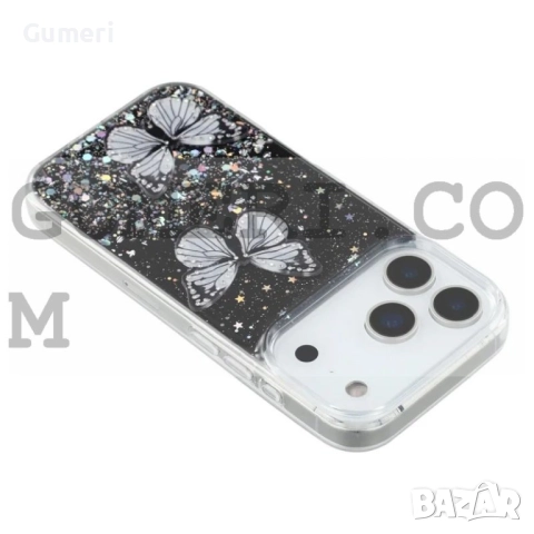 Apple iPhone 17 Pro Max  Силиконов Гръб с Пеперуди, снимка 9 - Калъфи, кейсове - 52177246