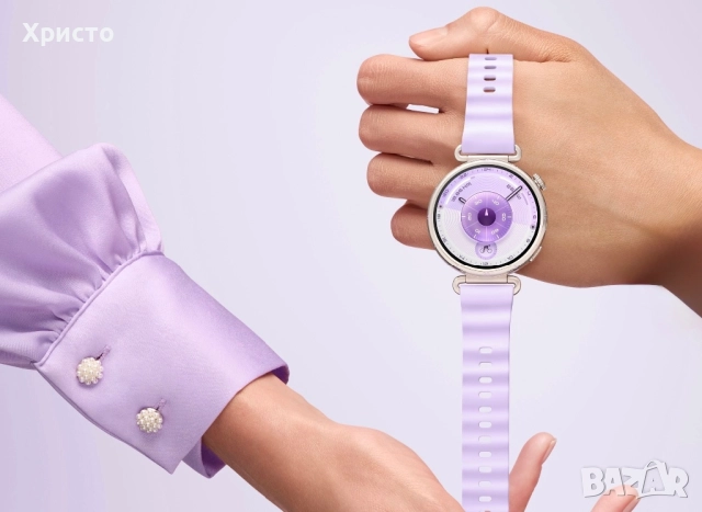 НОВ!!! Дамски смарт часовник Huawei Watch GT 6, 41MM, Steel Stainless Steel Case, Purple , снимка 4 - Смарт часовници - 52897808