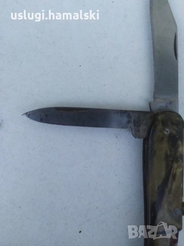 Стар джобен/сгъваем нож, снимка 4 - Антикварни и старинни предмети - 53583811