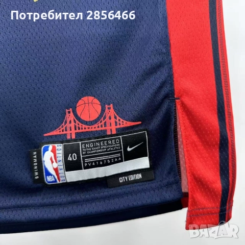 Мъжки потник Nike Stephen Curry Golden State Warriors season 2024 размер XXL, снимка 6 - Тениски - 52048503