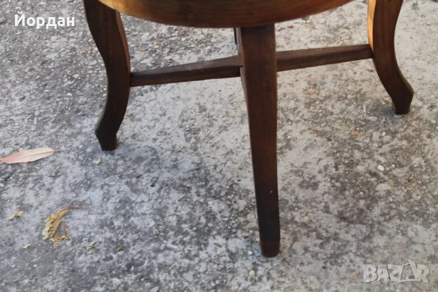 Дървен бръснарски стол, снимка 11 - Антикварни и старинни предмети - 47853914