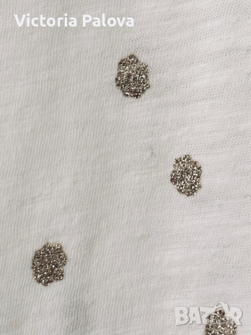 Трикотажна блуза златни точки BODEN, снимка 3 - Блузи с дълъг ръкав и пуловери - 44829677