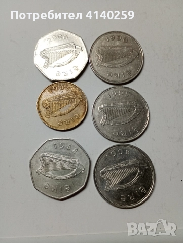 ИРЛАНДИЯ Монети 1 паунд 1998 1995 1990 г , снимка 4 - Нумизматика и бонистика - 52207625