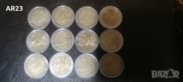 Монети от 2 евро от различни държави, снимка 2 - Нумизматика и бонистика - 53690342