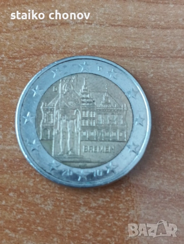 Монета 2 евро Германия-Бремен